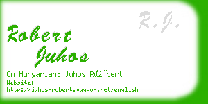 robert juhos business card
